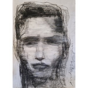 Arsalan Naqvi, 10 x 14 Inch, Charcoal on Paper, Figurative Painting, AC-ARN-161